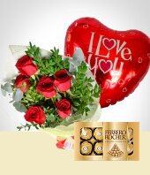 Festividades Prximas - Sorpresa de Amor: Bouquet, Chocolates y Globo